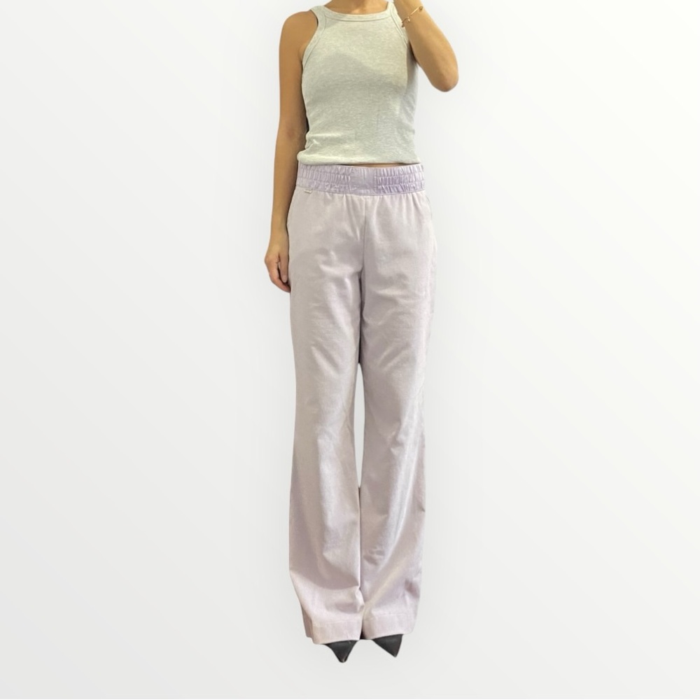 Escada Sport Light Purple Velour Wide Leg Pants Size 38